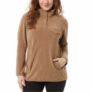 32 Degrees Ladies' Snap Fleece Pullover. Size S